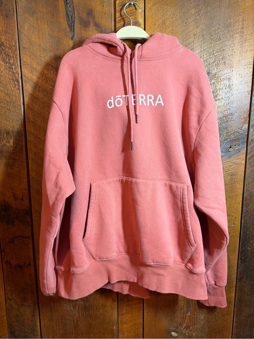 dōTERRA Mauve Pink Graphic Hoodie Heavyweight Oversized Sweatshirt Cozy